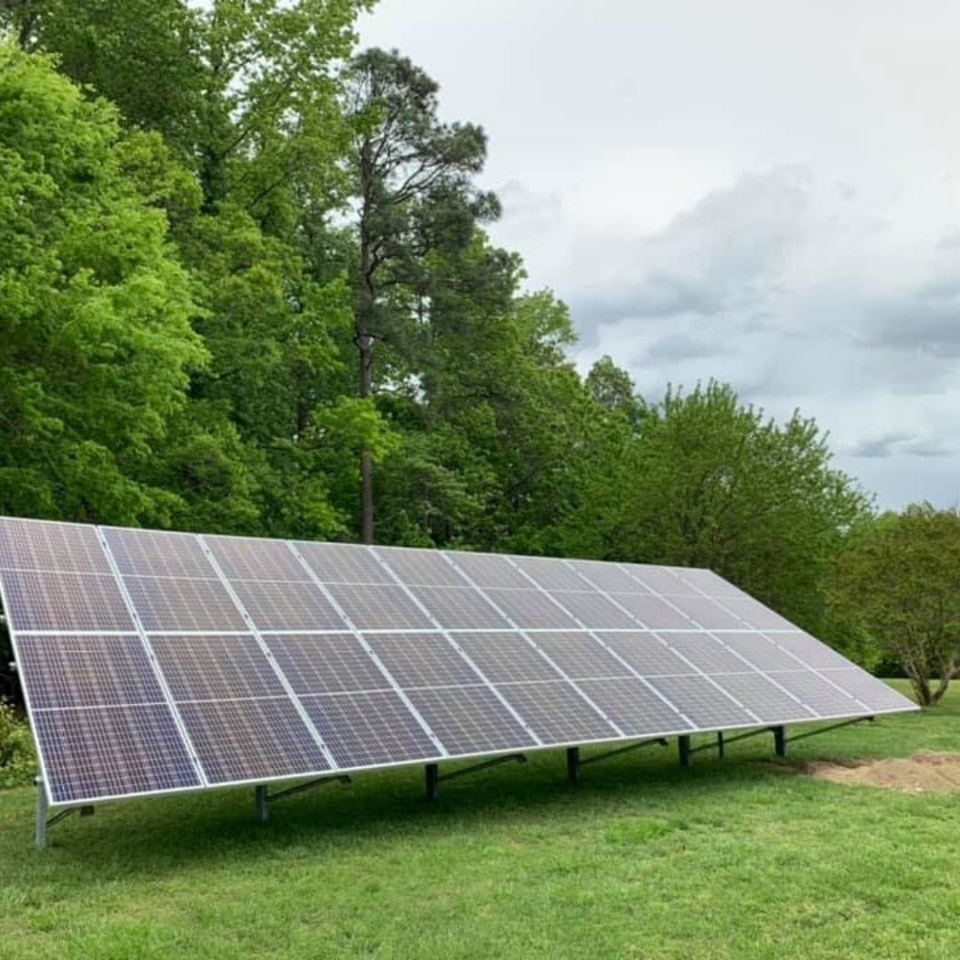 Solar PV system installed on a home in the CSRA region